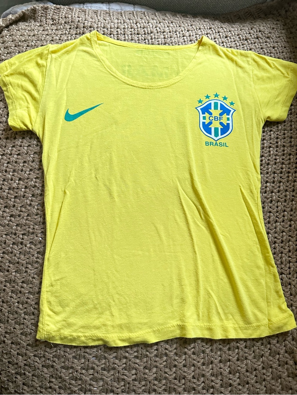 Brasil Yellow Short Sleeve Crew Tee